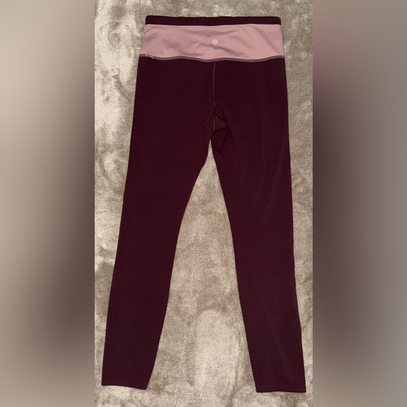 ATHLETA Chroma Colorblock Legging 7/8 in Pink & Maroon Size Small - Picture 4 of 4